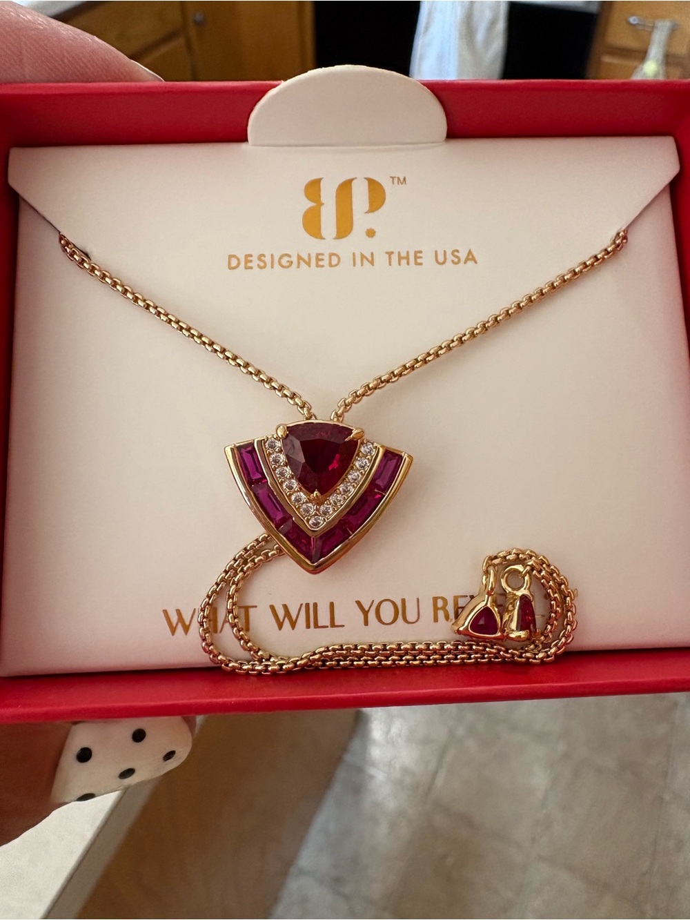 BP- Gold Bolo necklace- July, 2026 birthday